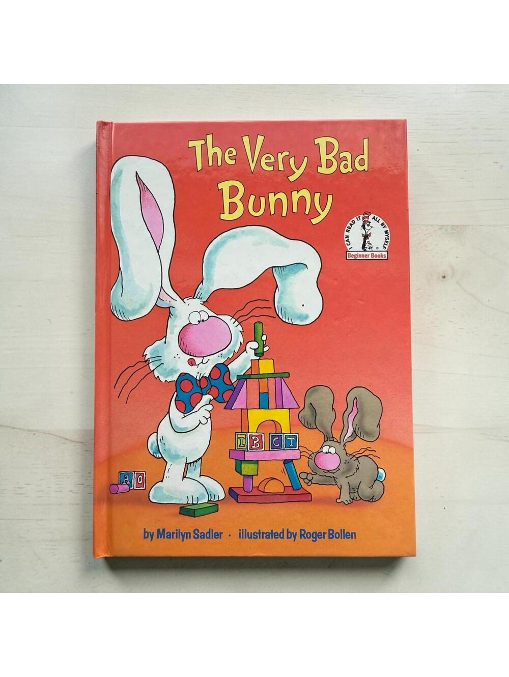The Very Bad Bunny Marilyn Sadler 1984 1st Ed NEAR FINE Vintage Beginner Book PJ